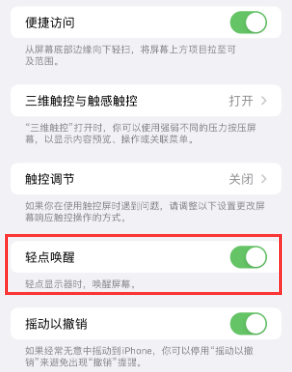 二道苹果授权维修站分享iPhone轻点无法唤醒怎么办