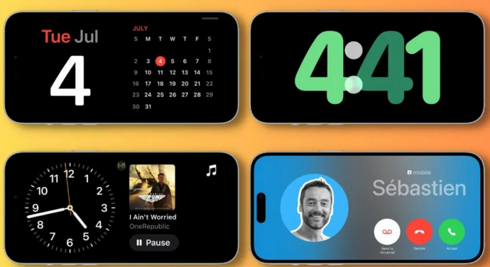 二道苹果手机维修分享iOS17横屏充电待机显示有什么好处 