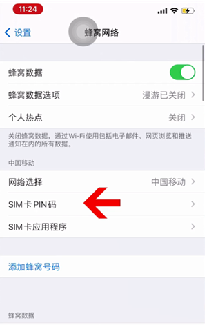 二道苹果14维修网分享如何给iPhone14的SIM卡设置密码 