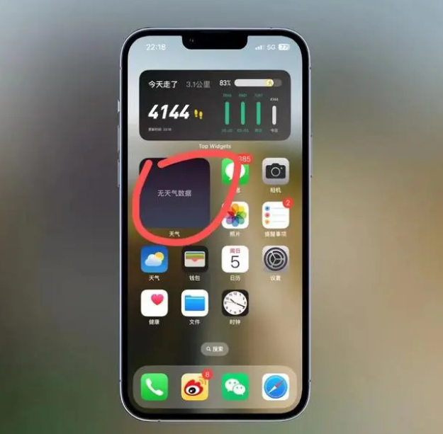 二道苹果手机维修分享:iOS16主屏幕天气小组件无法正常工作怎么办？ 