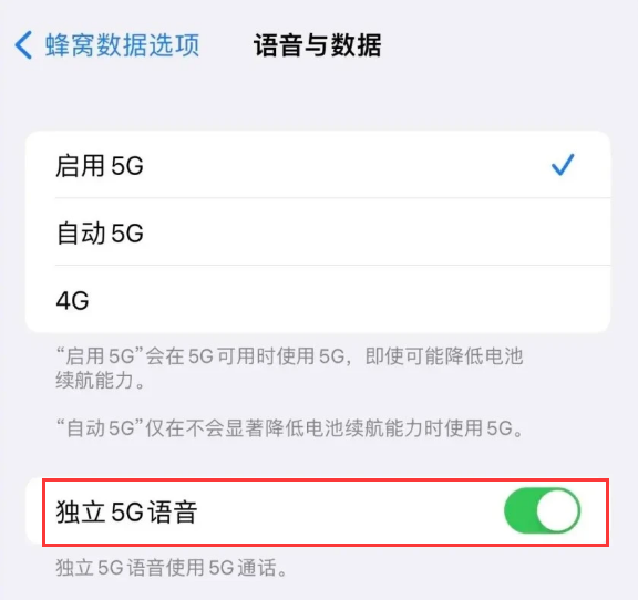二道苹果14维修分享iPhone 14 Pro如何开启VoNR 