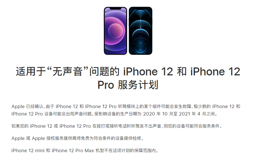 二道苹果手机维修分享iPhone 12/Pro 拨打或接听电话时无声音怎么办 